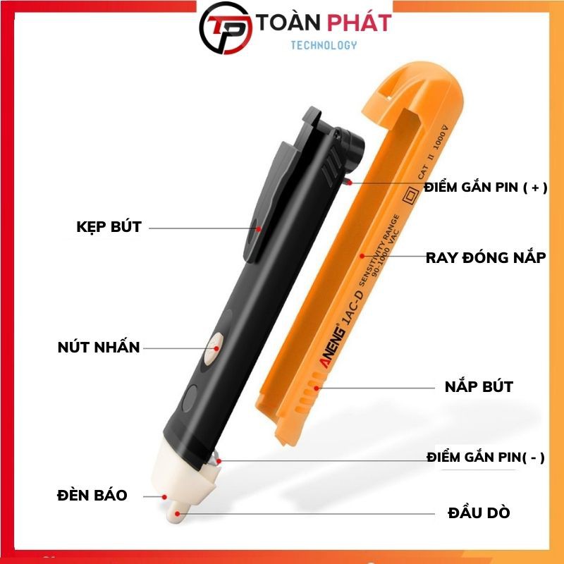 Bút thử điện đa năng thông minh không tiếp xúc, bút thử âm tường không sử dụng được, dụng cụ đo điện bán chạy nhất.