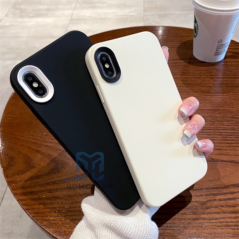 Ốp Điện Thoại Silicon Mềm Chống Sốc Chống Dấu Vân Tay Màu Macaron Cho iPhone X XR Xs Max 11 Pro Max 12 ipxr ip12