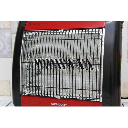 Sưởi điện halogen SUNHOUSE SHD7015 đỏ đen