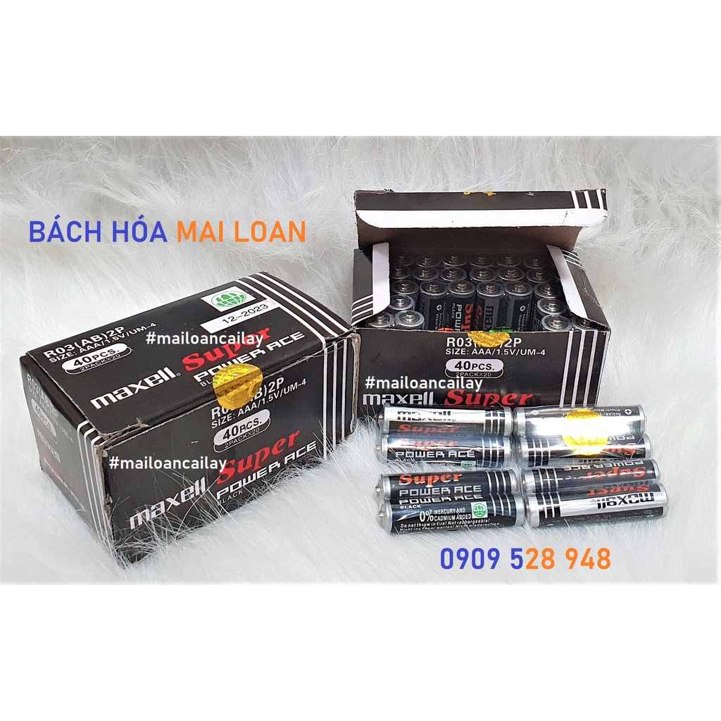 Pin Nhí Maxell Super ( 1hộp/ 40viên)