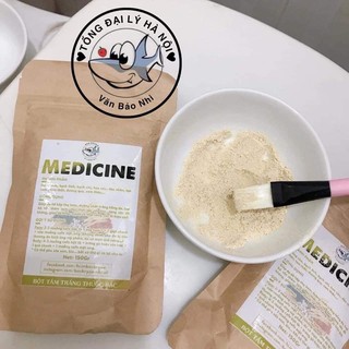 Krystal medicine - ủ trắng bột thuốc bắc 100% thiên nhiên cho body tặng cọ + que