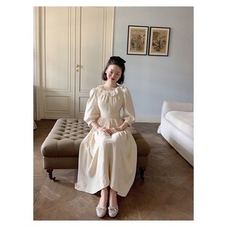 Váy ren trắng Vintage cổ điển