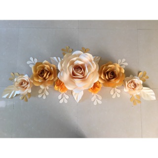 Hoa giấy dán tường bakcrop