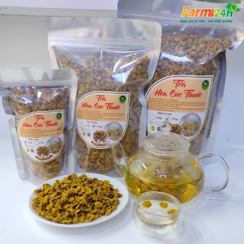 [Hàng Siêu Đẹp] Trà hoa cúc chi Hưng Yên sấy khô nguyên bông (cúc tiến vua), thích hợp làm quà biếu tặng