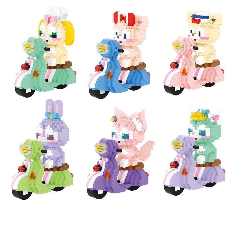 Lắp Ráp Nhân Vật Hoạt Hình Stella Xe Đua Mini