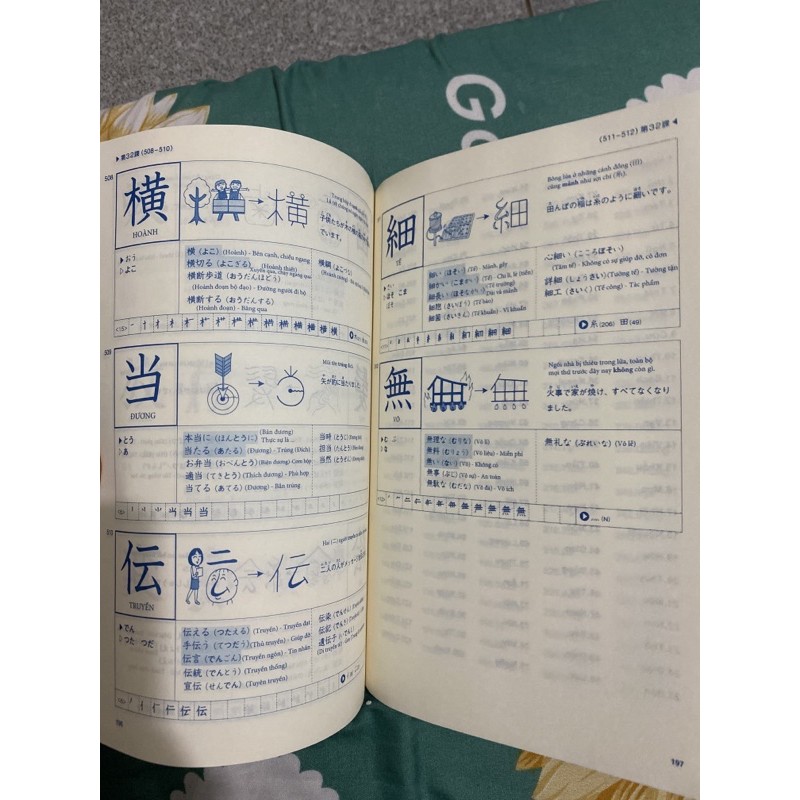 Sách.__.Kanji Look And Learn 512 Chữ - Bản Dịch Tiếng Việt ( Sách In Màu )