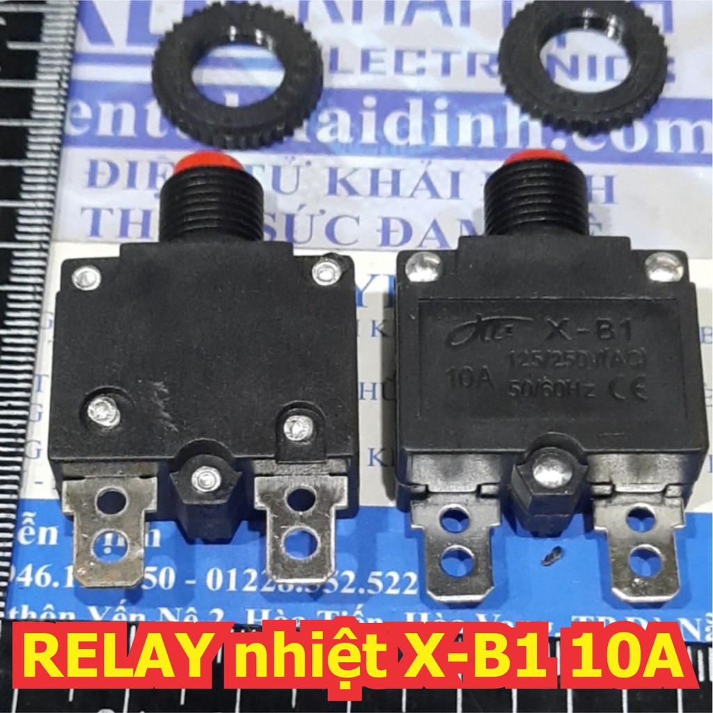 2 cái RELAY nhiệt Rơ le nhiệt bảo vệ thiết bị làm việc quá tải trong thời gian dài X-B1 10A kde6998