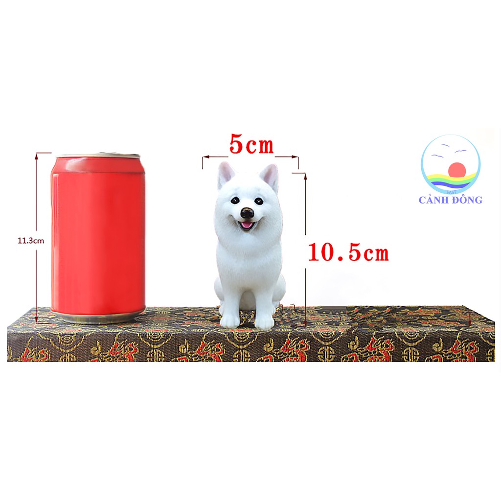 CHÓ SAMOYED TRẮNG TƯỢNG MÔ HÌNH ĐẸP