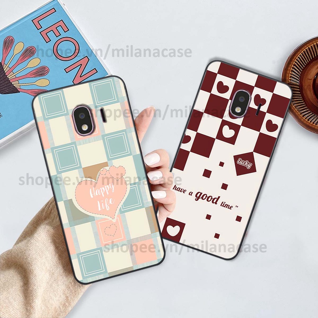 Ốp Samsung J4 2018 caro họa tiết nhiều màu sắc siêu đẹp thời trang cá tính