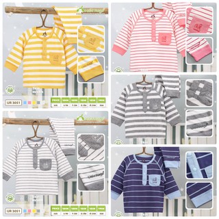 Bộ petit kẻ cổ trụ uala&rogo