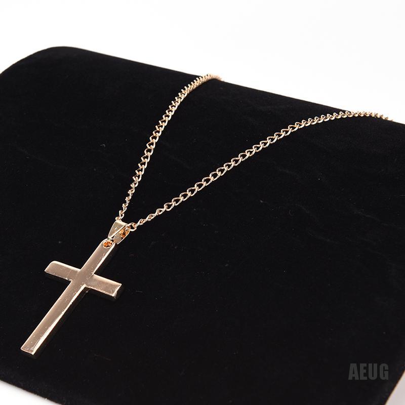 Vòng cổ Sợi Xích Mặt Thánh Giá Bằng Thép Không Gỉ Thời Trang Cho Nam