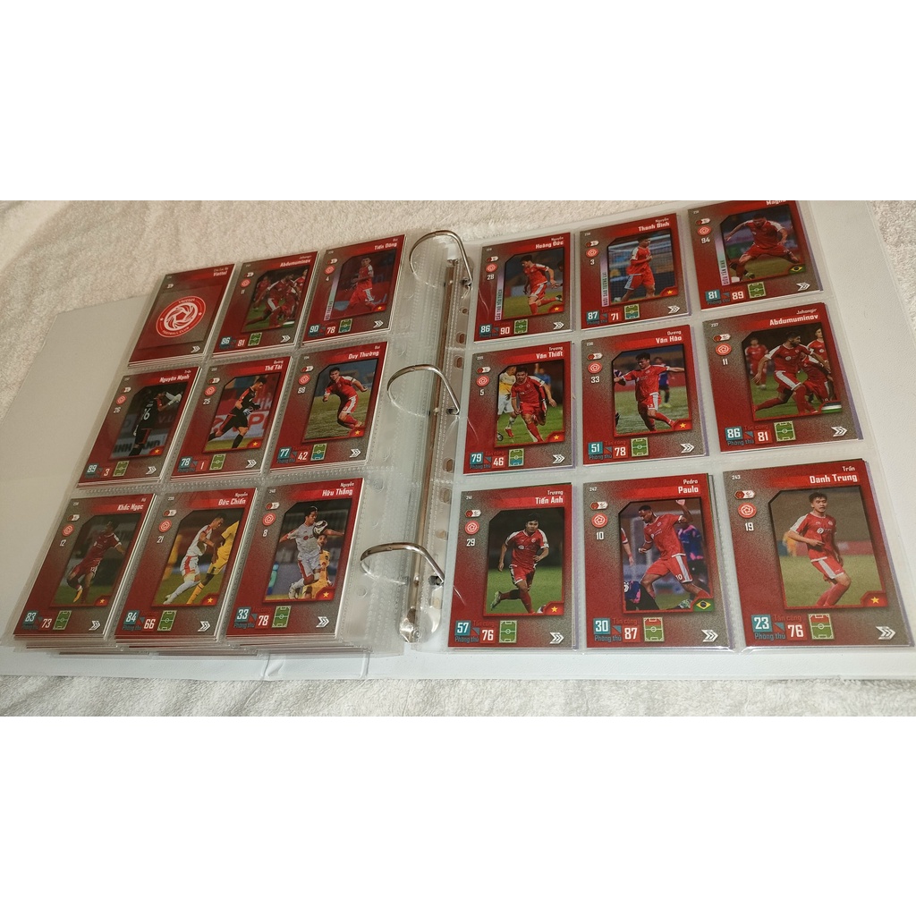 Bộ thẻ cầu thủ bóng đá VLeague 2022 | 18 thẻ