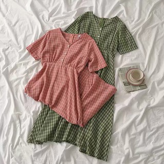 [CÓ FEEDBACK] Váy ulzzang tiểu thư kẻ ca rô - V06 - jannahouse