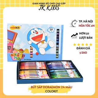 Màu sáp cho bé Colokit CR-C06 từ 3 tuổi nét tô mịn, màu sắc tươi sáng an toàn có ô ghi tên bé