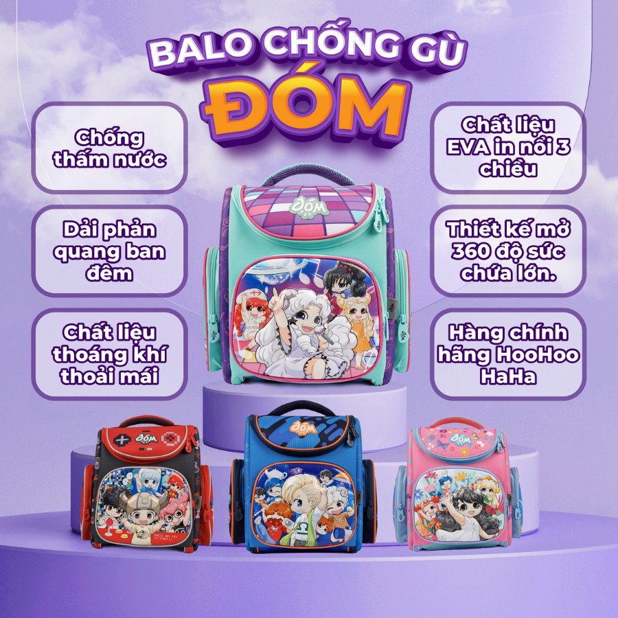 Balo Younik chống gù Lớp Học Mật Ngữ - ĐÓM