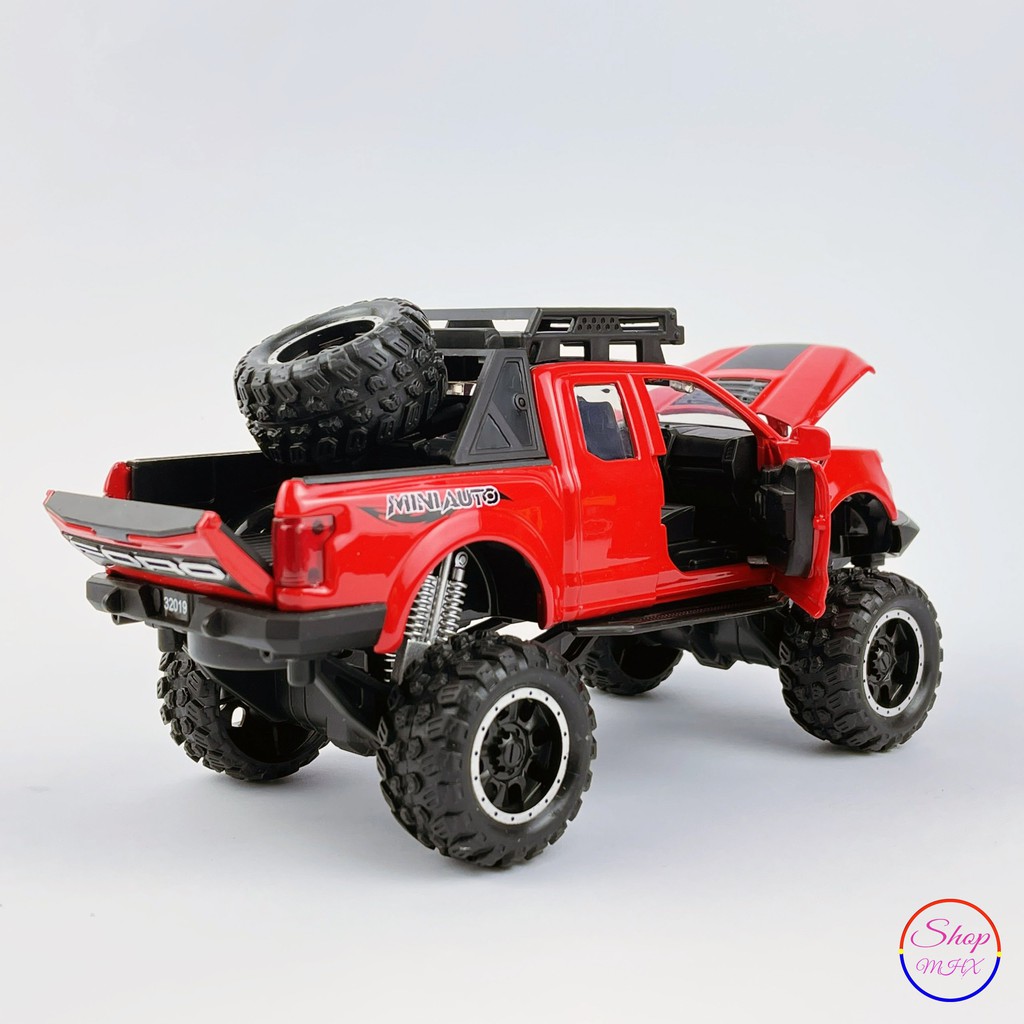 Ô tô đồ chơi Xe mô hình sắt Ford F150 Offroad TẶNG KÈM BIỂN SỐ tỉ lệ 1:32 hãng Miniauto