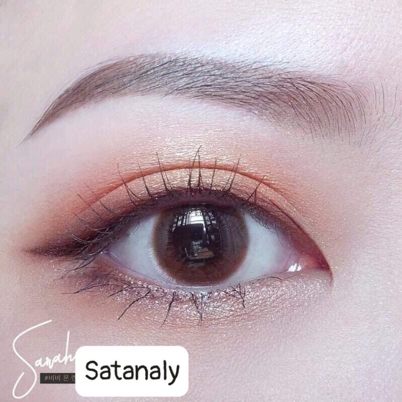 Lens nâu choco giãn nhỏ tự nhiênkèm khay đựng