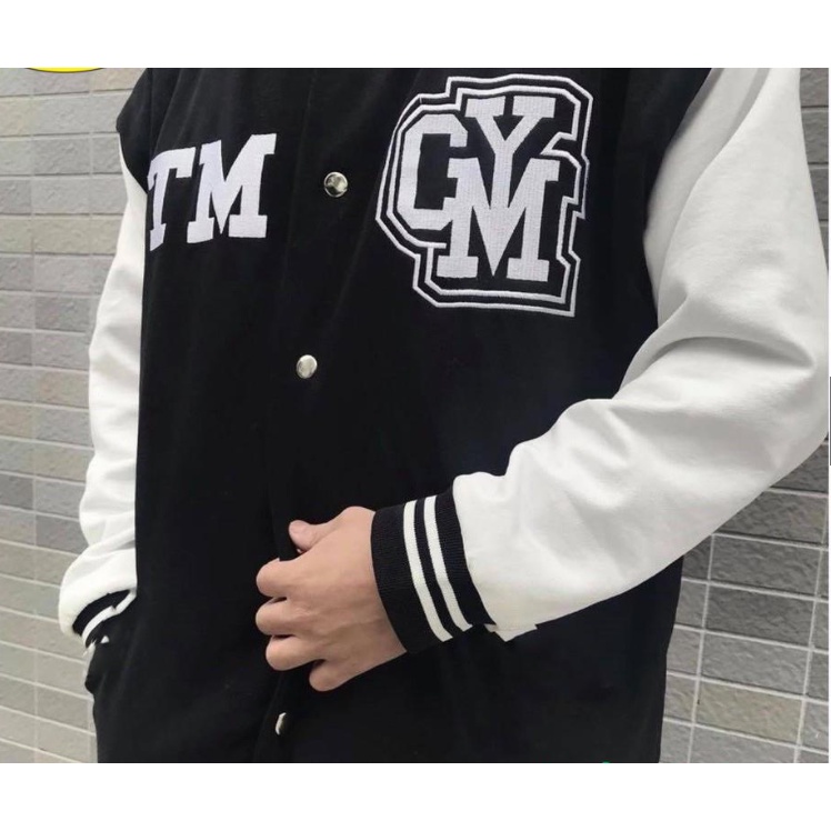 áo khoác gió bomber CMY tay trắng áo khoác nam nữ free size cực đẹp