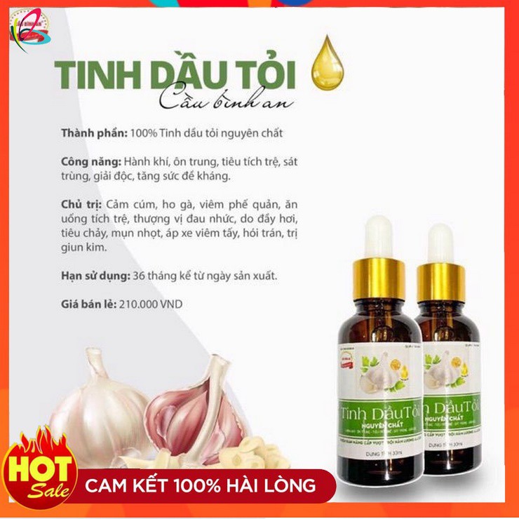 Tinh dầu tỏi cầu bình an chính hãng 30ml