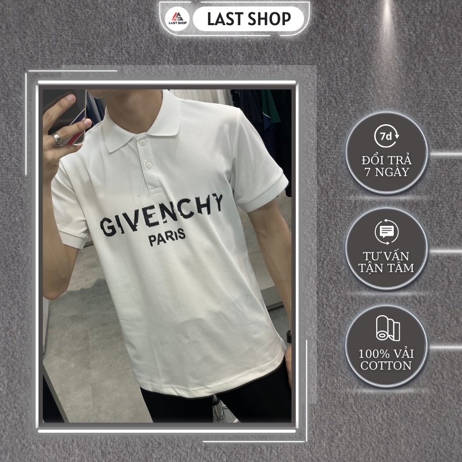 Áo POLO NAM G.VC LoGo in nhiệt cao cấp 2022. Áo thun nam có cổ mặc sang trọng lịch lãm, chất vải cotton thoáng mát