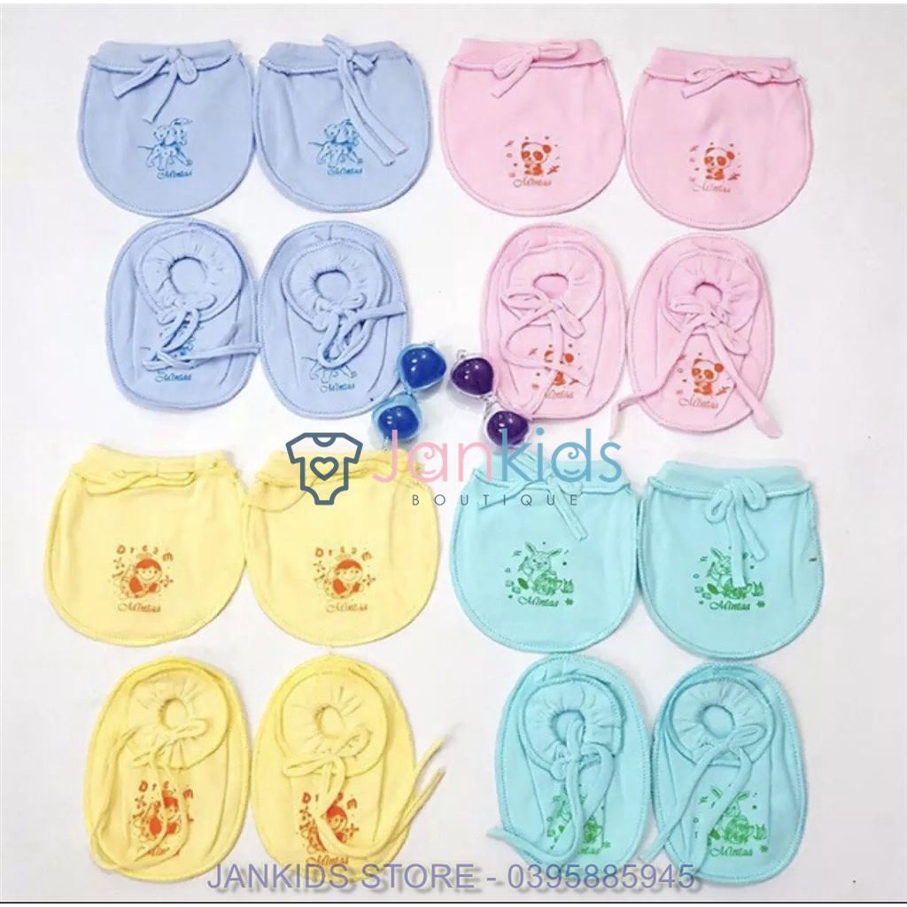 Set bao chân, bao tay Minh Hoàng màu loại chun/loại bo/loại dây rút