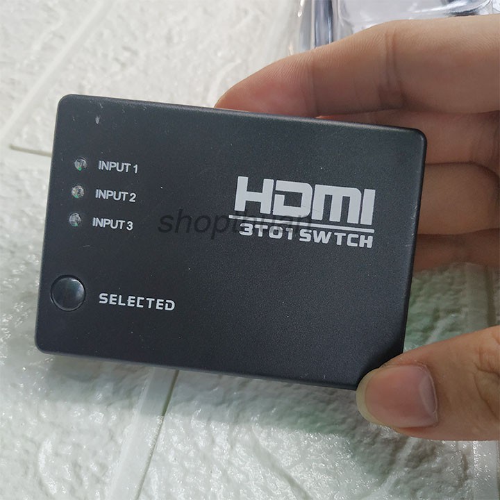 Switch HDMI FullHD có remote 3 in - 1 out