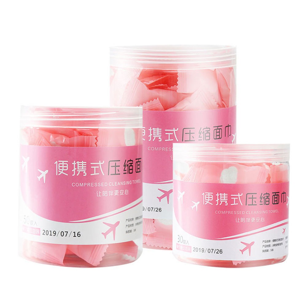 Set 10 khăn giấy nén nhỏ gọn dùng 1 lần tiện dụng khi đi du lịch