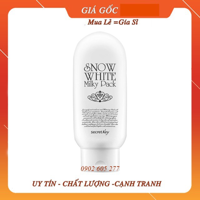 [Hàng chính hãng] Kem Ủ Trắng Body Secret Key Snow White Milky Pack 200ml