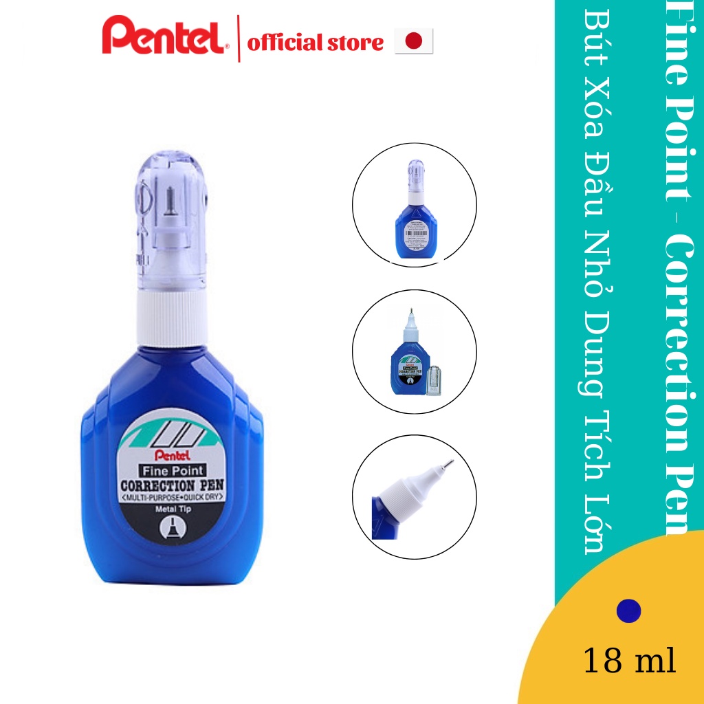 Bút Xóa Đầu Nhỏ Cao Cấp Pentel ZL1S6 | Thiết Kế Độc Đáo, Lạ Mắt | An Toàn Cho Người Dùng