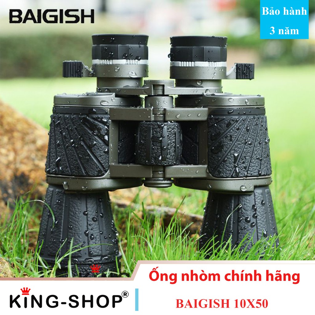 Ống nhòm Baigish 10X50 cao cấp - Ống nhòm giá rẻ đặc chủng nhìn ngày và đêm phối hợp kính thiên văn độ nét cao