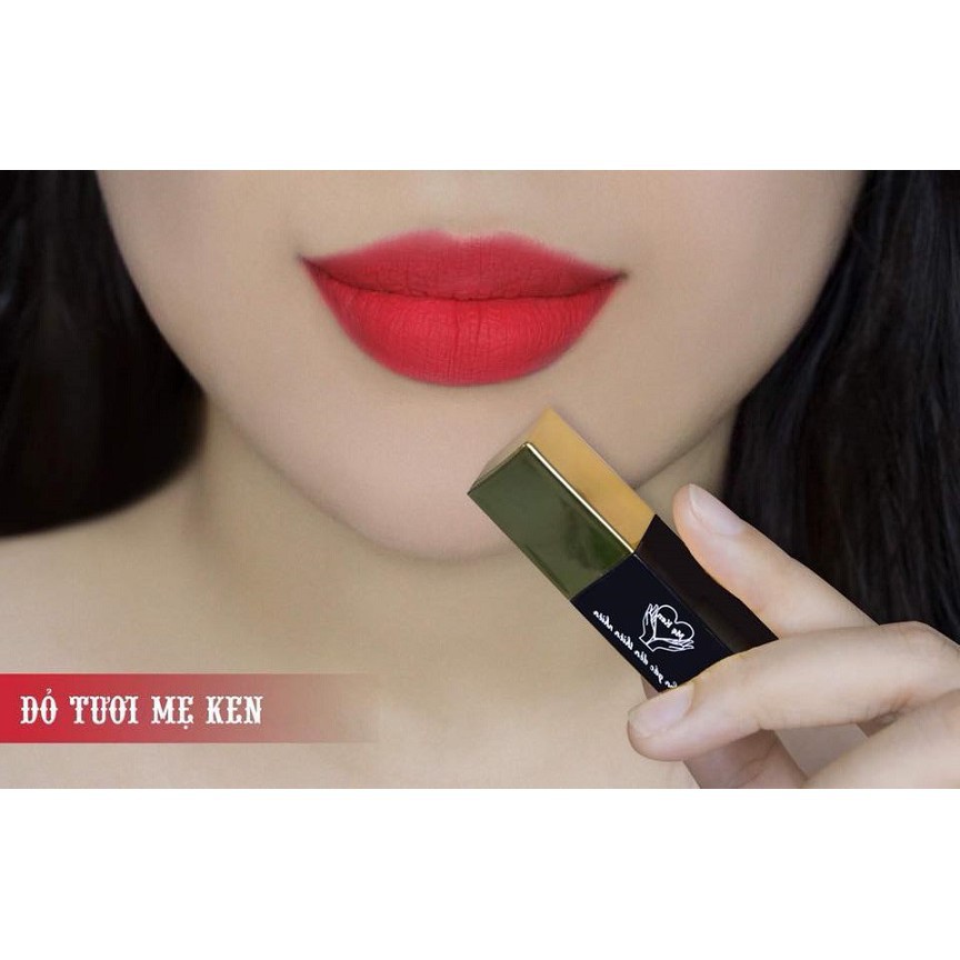 COMBO SON KEM GẤC DỀN MẸ KEN 01 SON 01 DƯỠNG- MÀU CAM ĐẤT, ĐỎ TƯƠI, NÂU NUDE- CHẤT SON LỲ BỀN MÀU TƯƠI MƯỚT MÔI | BigBuy360 - bigbuy360.vn