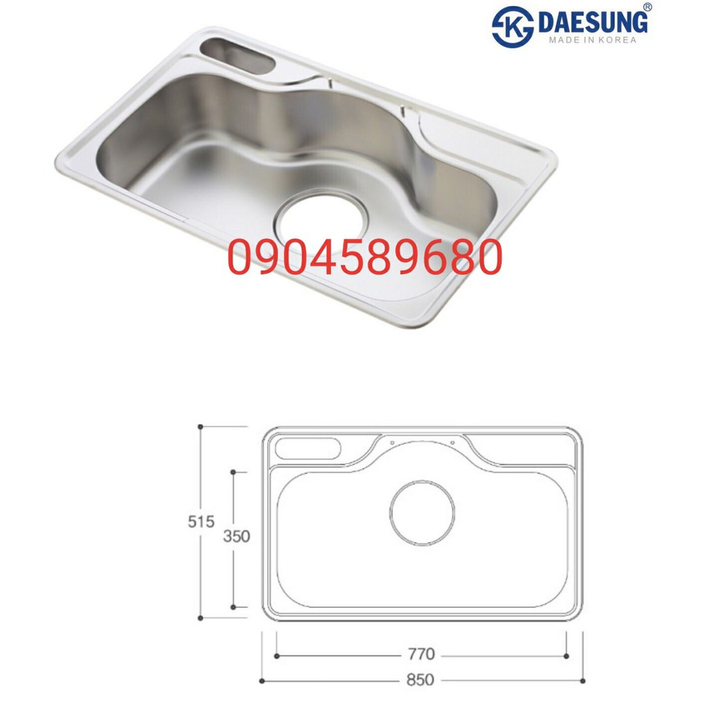 Chậu rửa bát Hàn Quốc DAESUNG PDS-850