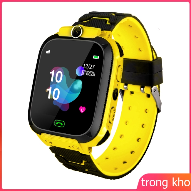 Đồng hồ thông minh Q12B chống thấm nước LBS định vị 2G tương thích Android IOS cho bé