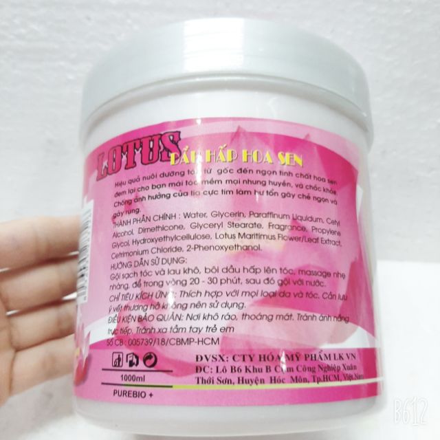 Dầu hấp dưỡng tóc Hoa Sen  - 1000ml ( Lotus Repair Hair Treatment )