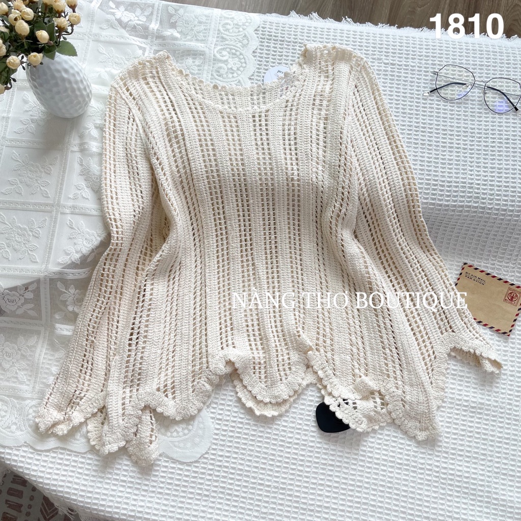 Áo lưới tay dài Ulzzang (ảnh thật shop tự chụp)