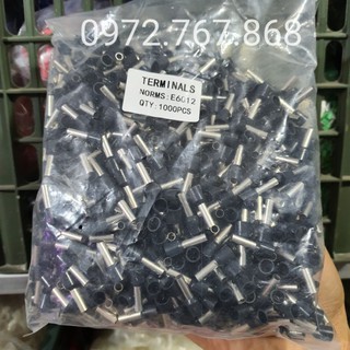 Đầu cos pin rỗng e6012 dùng cho dây 6.0mm²