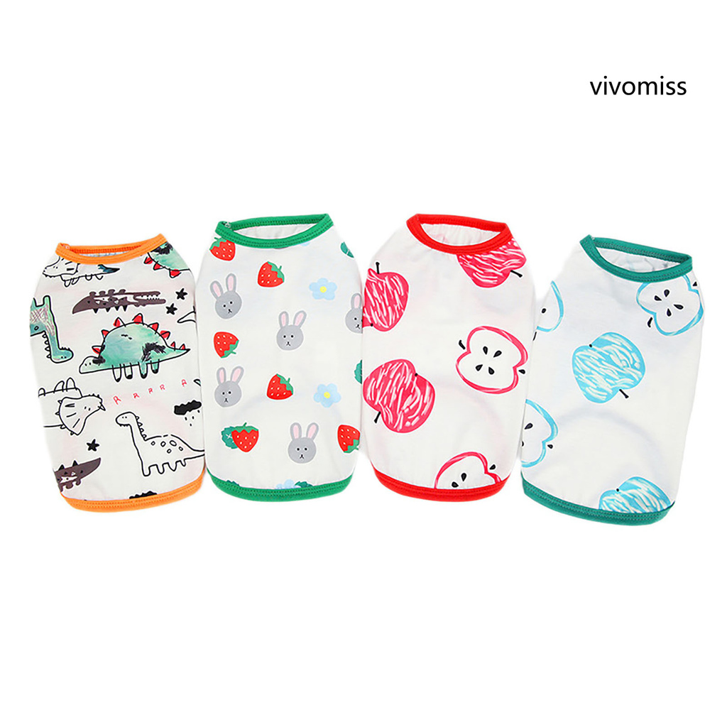 Áo Thun Cổ Tròn Thoáng Khí Cho Thú Cưng