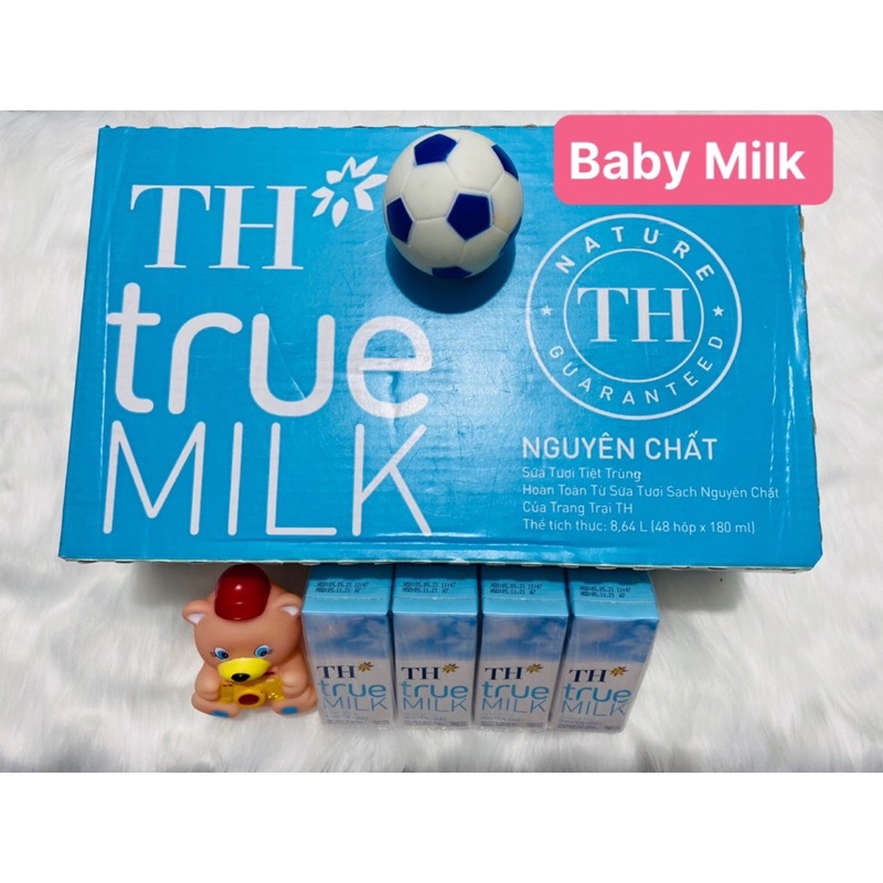 Sữa Tươi TH True Milk Ít Đường/Có Đường/ Không Đường 180ml