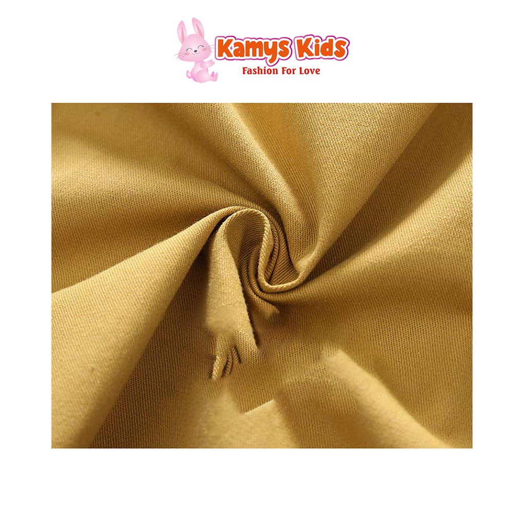 Bộ quần yếm áo cộc tay trẻ em KAMYS KIDS dễ thương cho bé gái từ 15-40kg