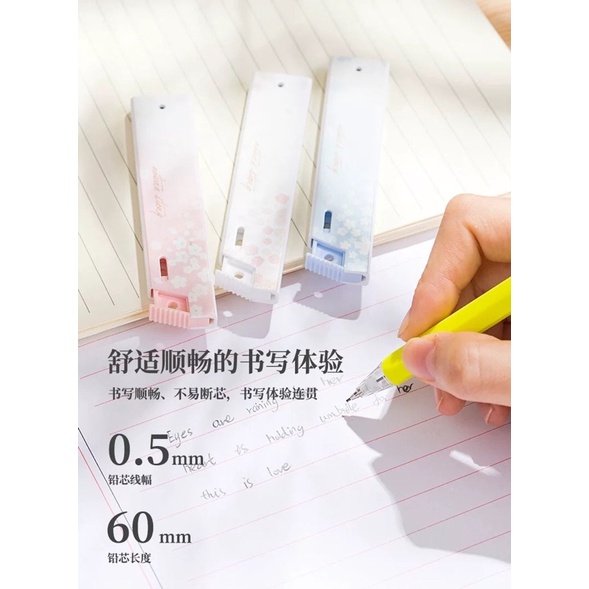 Ngòi Bút Chì Kim Deli S482 HB Ngòi 0.5Mm 0.7Mm Văn Phòng Pẩm Học Sinh