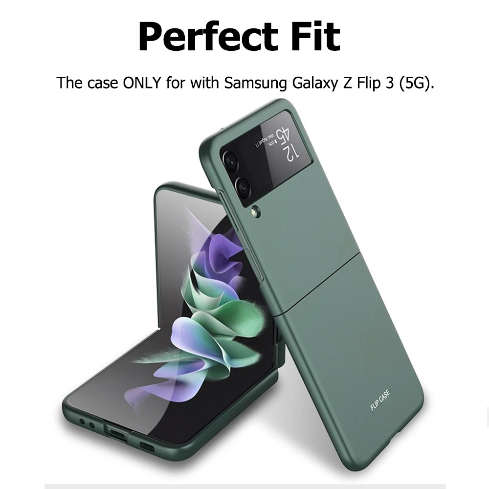 Ốp điện thoại cứng bề mặt nhám bảo vệ toàn diện cho Samsung Galaxy Z Flip 3 5G 2021
