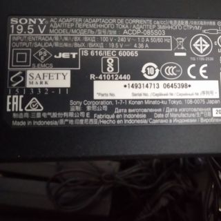 Nguồn adapter Tivi Sony 19,5v- 4,36A chính hãng giá rẻ.