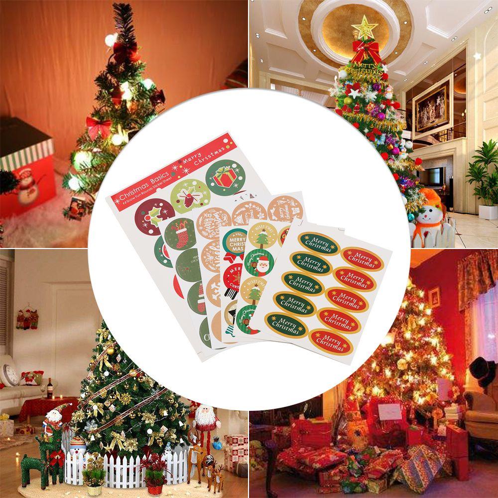 PISTA Set 5 Tờ Giấy Dán Trang Trí Giáng Sinh Đẹp Mắt