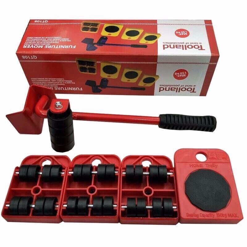 [HCM] Bộ Dụng Cụ Toolland Qt108 Hỗ Trợ Nâng Và Di Chuyển Đồ Nặng Thông Minh-DỤNG Ụ DI CHUYỂN ĐỒ VẬT