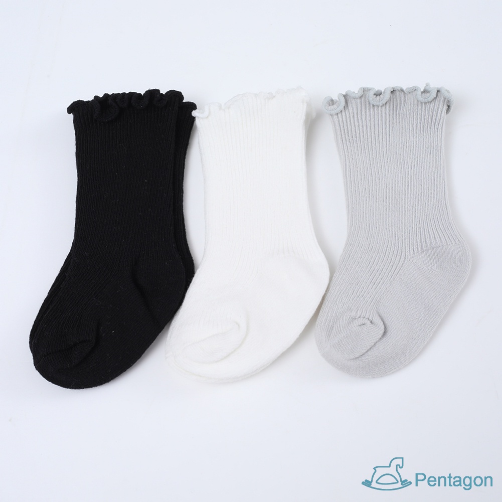Vớ Cotton Kiểu Công Chúa Dễ Thương Cho Bé Gái Sơ Sinh 0-5 Tuổi