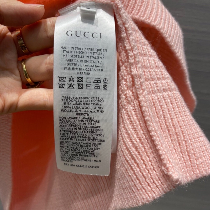 Áo len nữ thương hiệu Gucci GG/GC mẫu mới 2022 cao cấp hoạ tiết thêu thủ công chất liệu mềm mại thoải mái