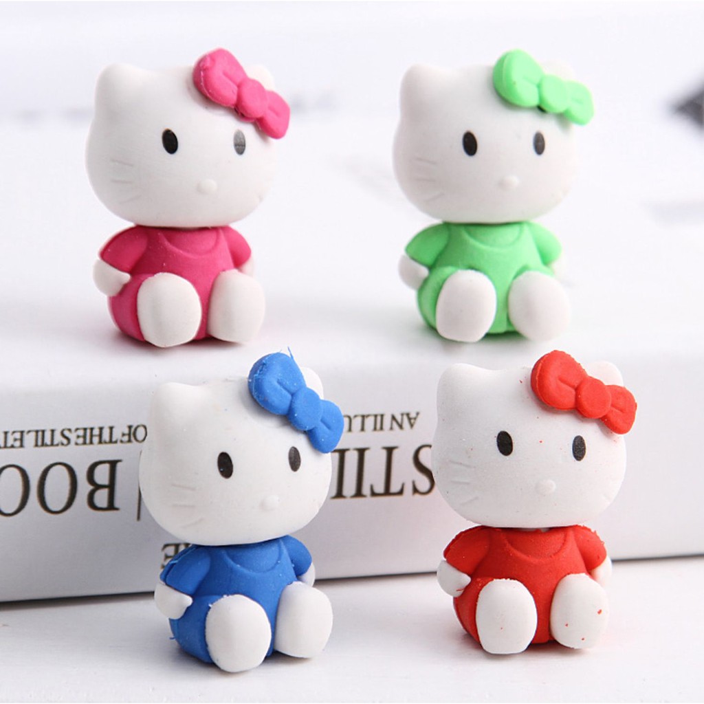 Cục Tẩy Hình Mèo Hello Kitty Siêu Dễ Thương - Cục Gôm Tẩy Văn Phòng Phẩm Cho Bé