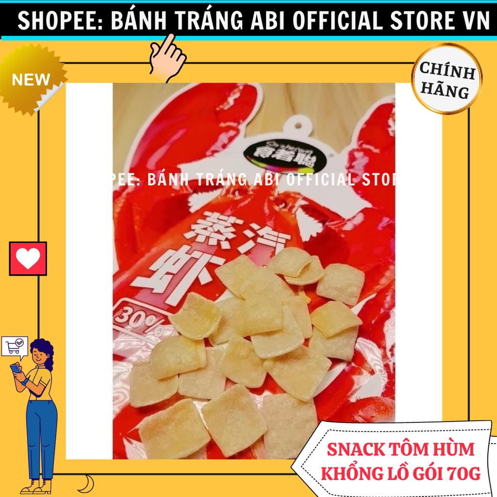 🦐SNACK BÁNH PHỒNG TÔM HÙM TO NHƯ CHAI BẮP KHỔNG LỒ 70g 🦐