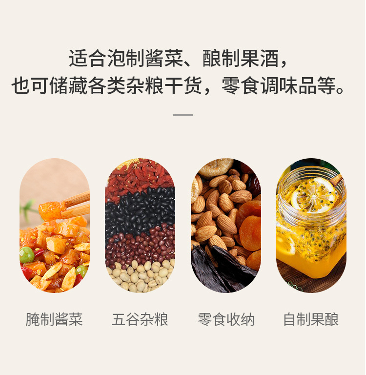Lọ Thủy Tinh Đựng Thực Phẩm Có Nắp Đậy Tiện Dụng
