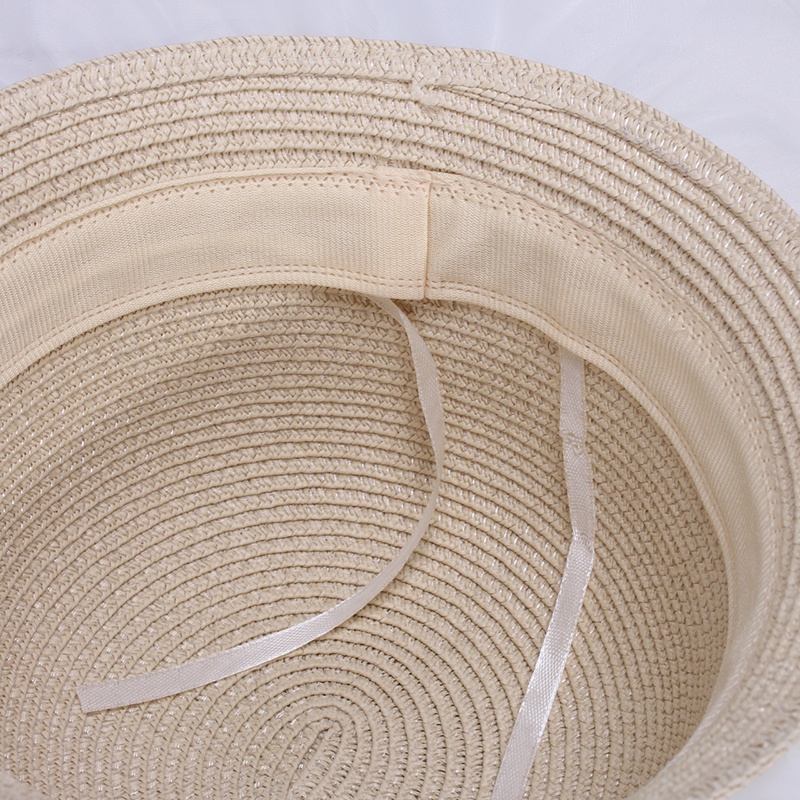 Nón Cói Rộng Vành Phối Ren Đính Ngọc Trai Thời Trang Cho Nữ